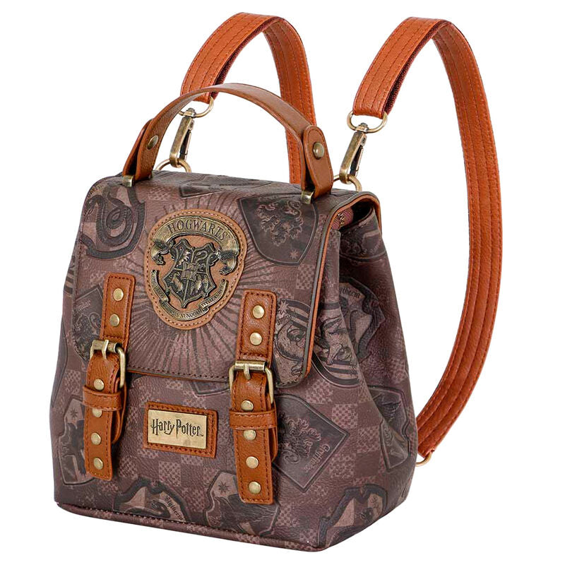 Mochila Pride Harry Potter marrón con escudo de Hogwarts - 2