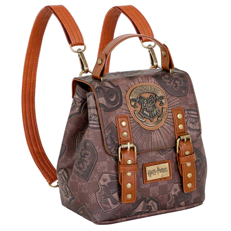 Mochila Pride Harry Potter marrón con escudo de Hogwarts - 3