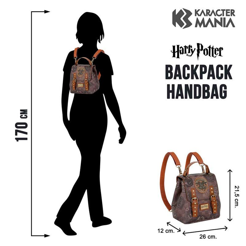 Mochila Pride Harry Potter marrón con escudo de Hogwarts - 4