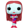 Figura Funko POP! de Sally con vestido de retales y corazón rojo