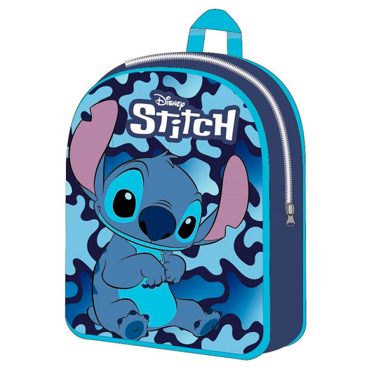 Mochila azul de Disney Stitch con estampado de camuflaje