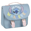 Bolso bandolera azul de Stitch Disney con detalles rosas