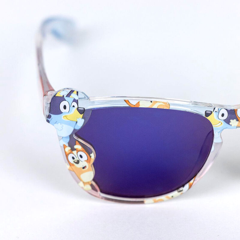 Gafas de sol Bluey con montura translúcida y lentes moradas - 2