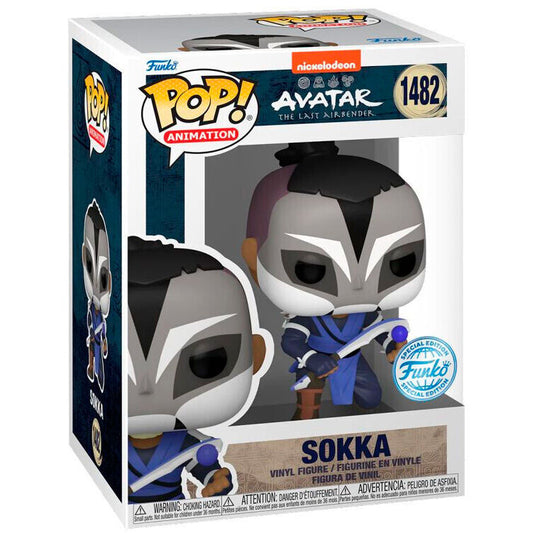 Figura Funko POP! de Sokka de Avatar: The Last Airbender en caja con ventana
