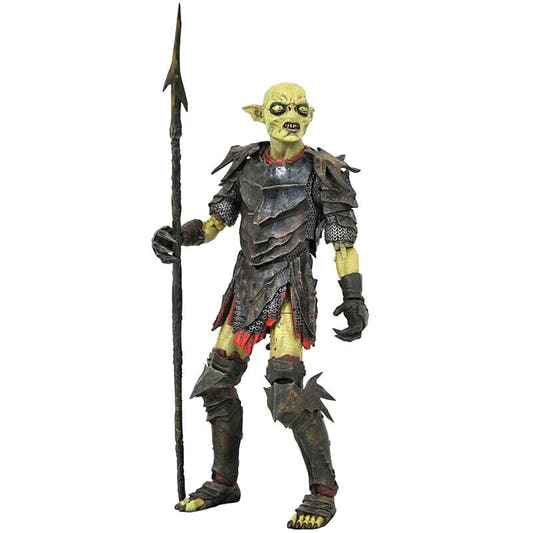 Figura articulada Moria Orc de El Señor de los Anillos con armadura y lanza