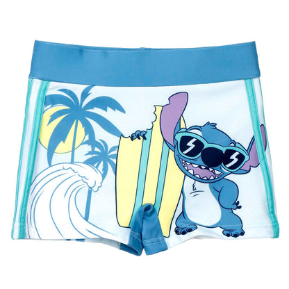 Bañador bóxer infantil de Stitch Disney con estampado de surf