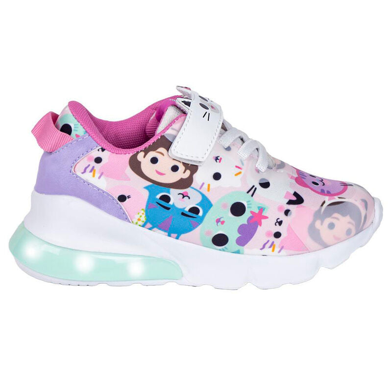 Deportiva infantil de Gabby's Dollhouse con luces y estampado multicolor