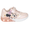 Deportiva rosa Minnie Disney con luces, cordones y tira superior