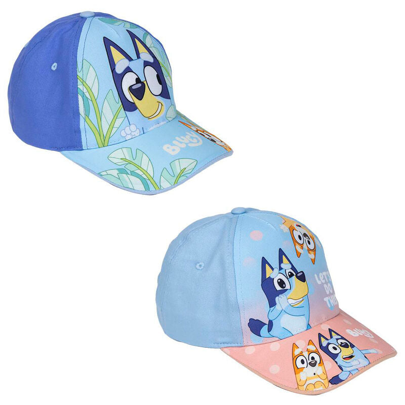 Gorra Bluey surtida azul con estampados de Bluey y Bingo