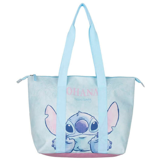 Bolsa de playa azul de Stitch Disney con asas largas