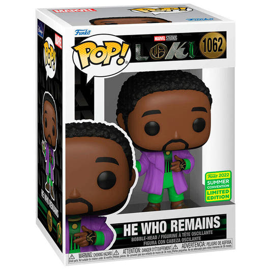 Figura Funko POP! de He Who Remains con abrigo morado y manzana verde - 2