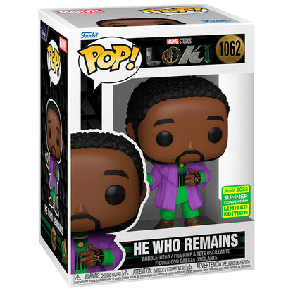 Figura Funko POP! de He Who Remains con abrigo morado y manzana verde - 2