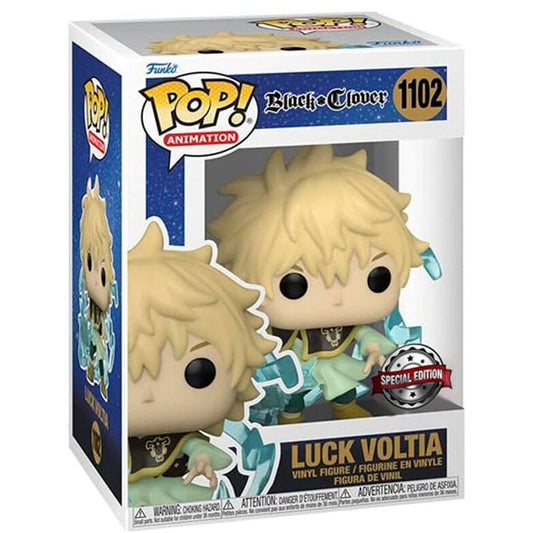 Figura Funko POP! de Luck Voltia de Black Clover en caja con ventana
