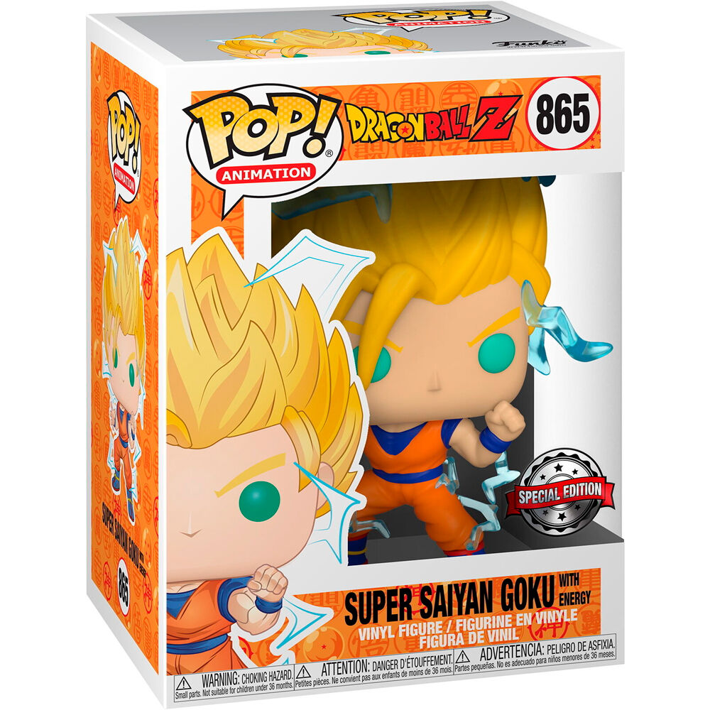 Funko POP! Super Saiyan Goku de Dragon Ball Z en caja con ventana