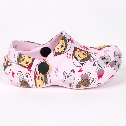 Zuecos rosas de La Casa de Muñecas de Gabby con estampado de personajes - 2