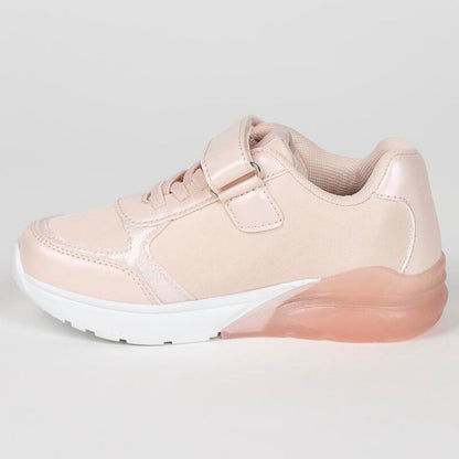 Deportiva rosa Minnie Disney con luces, cordones y tira superior - 2