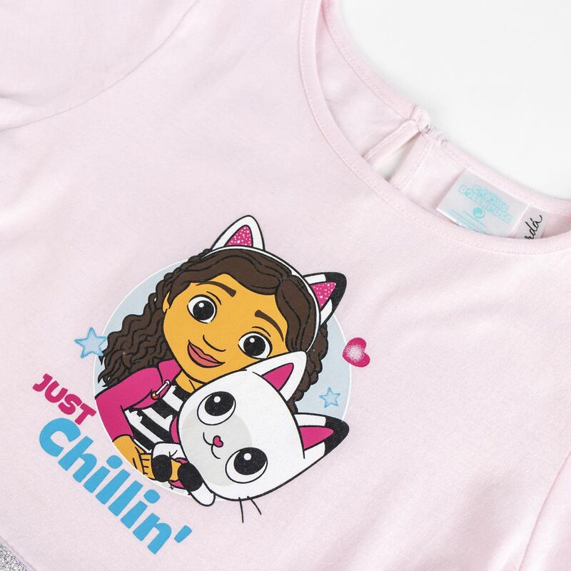 Vestido rosa de La Casa de Muñecas de Gabby con estampado de Gabby y gatitos - 3