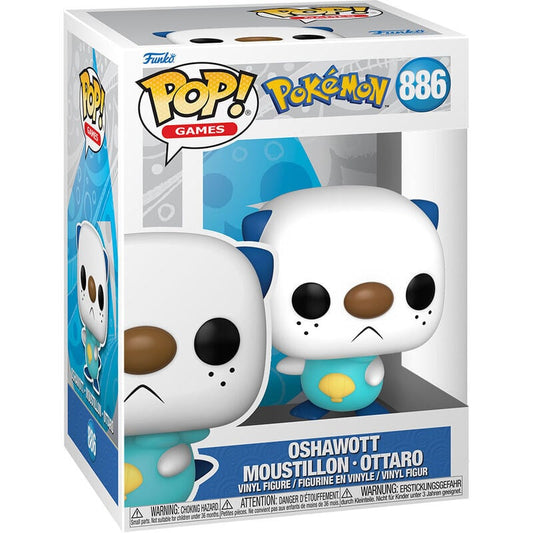 Figura Funko POP! de Oshawott Pokémon 886 en caja con ventana