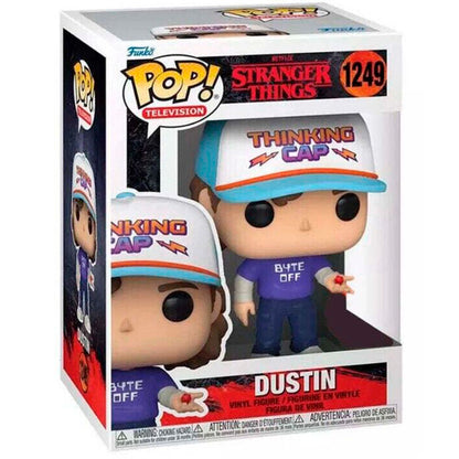 Figura Funko POP! de Dustin de Stranger Things con gorra Thinking Cap