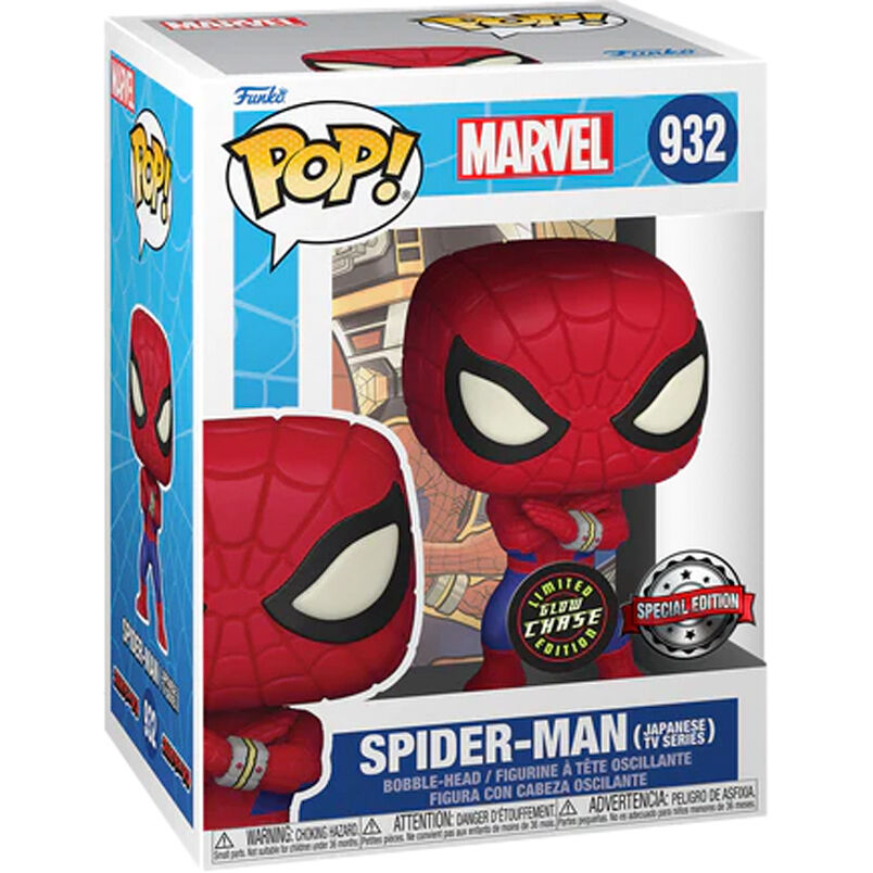 Figura Funko POP! de Spider-Man Marvel en caja con ventana