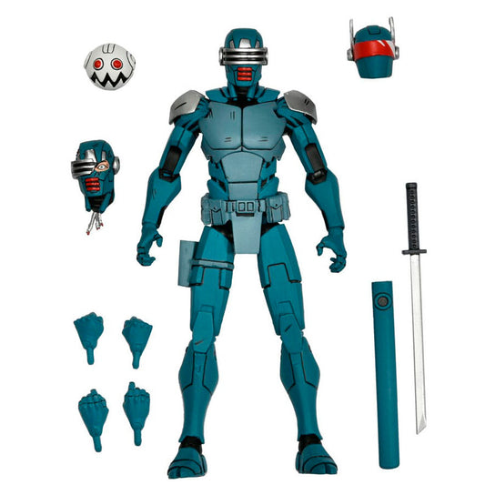 Figura articulada NECA Synja Patrol Bot de The Last Ronin con espada y accesorios