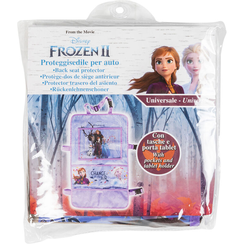 Organizador de coche Disney Frozen II morado con bolsillos y correas - 5