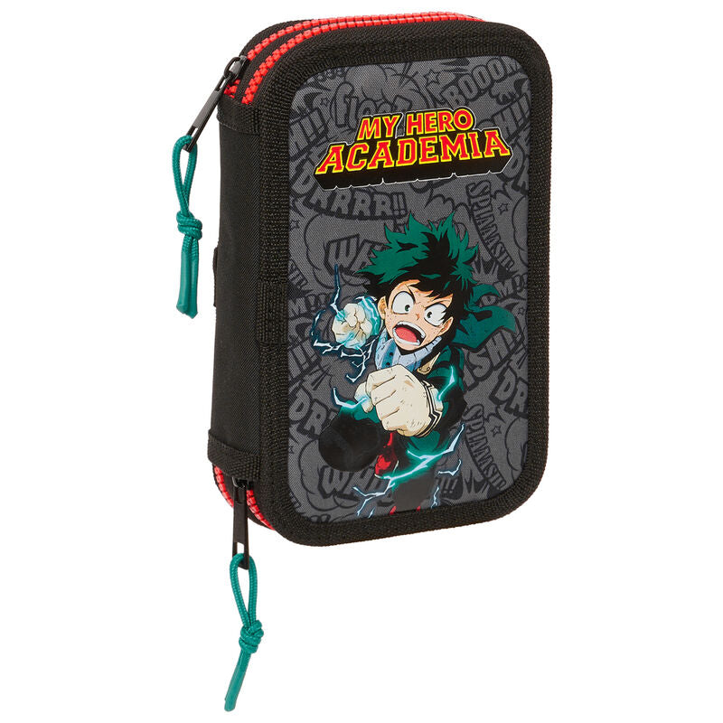 Plumier doble SAFTA de My Hero Academia con ilustración frontal