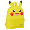 Mochila amarilla de Pikachu Pokémon con orejas y bolsillo frontal