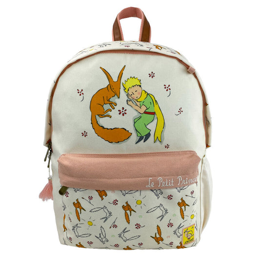 Mochila adaptable de El Principito con ilustración del Principito y el zorro