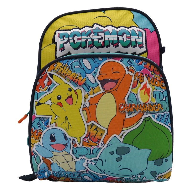 Mochila Pokémon Urban Colors con Pikachu, Charmander, Squirtle y Bulbasaur