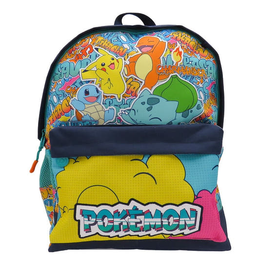 Mochila Pokémon Urban Colors con Pikachu, Charmander, Squirtle y Bulbasaur