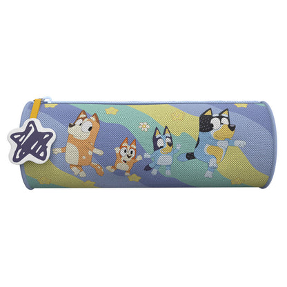 Portatodo cilíndrico Light Waves de Bluey con personajes y ondas de colores