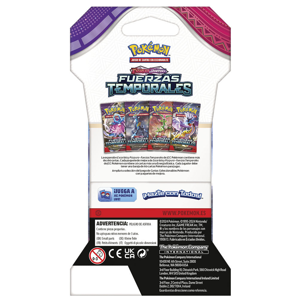 Sobre de cartas Pokémon Fuerzas Temporales con diseño surtido - 6