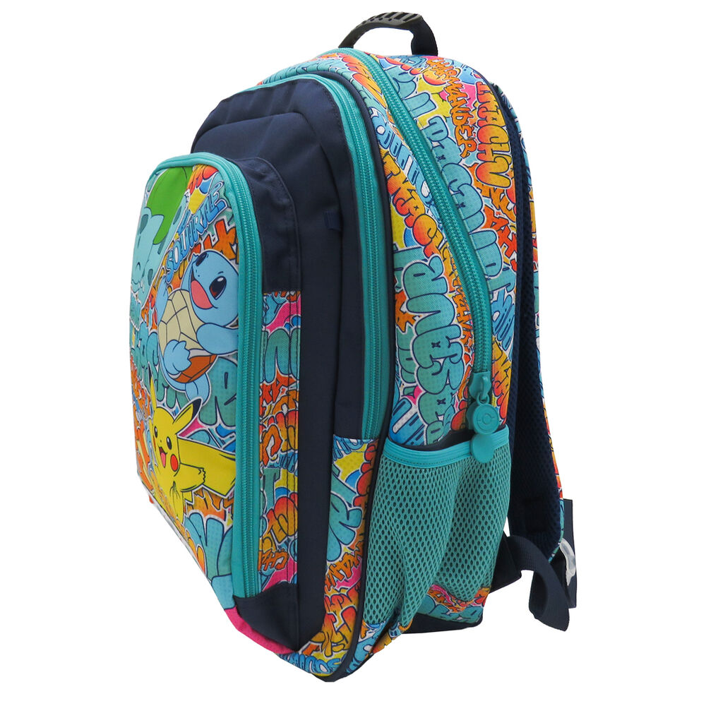 Mochila adaptable Pokémon Urban Colors con Pikachu, Charmander, Bulbasaur y Squirtle - 2