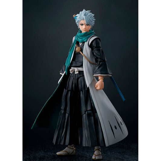 Figura articulada S.H.Figuarts de Tōshirō Hitsugaya con abrigo gris y bufanda turquesa - 5