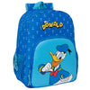 Mochila azul de Pato Donald Disney con estampado de anclas