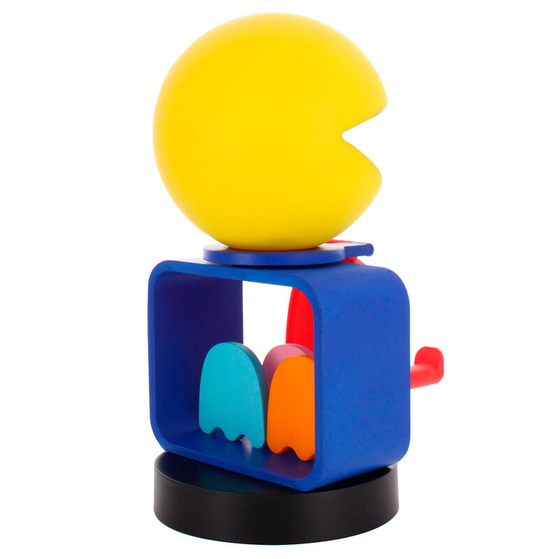 Soporte Cable Guy de Pac-Man amarillo con base azul - 5