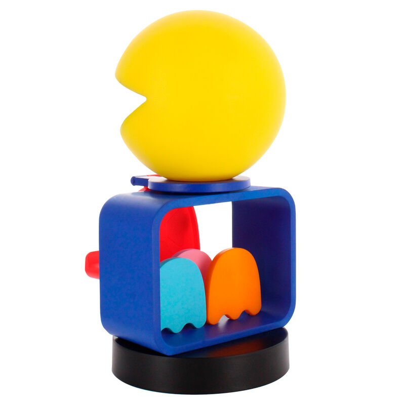Soporte Cable Guy de Pac-Man amarillo con base azul - 6