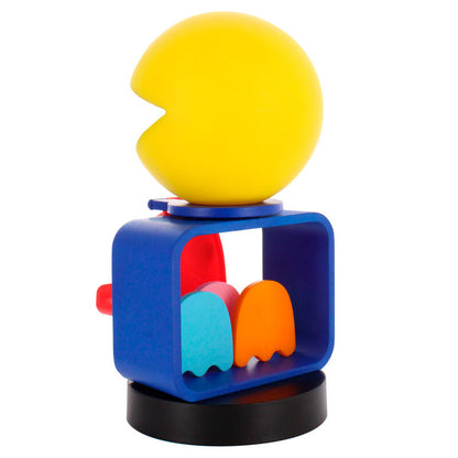 Soporte Cable Guy de Pac-Man amarillo con base azul - 6