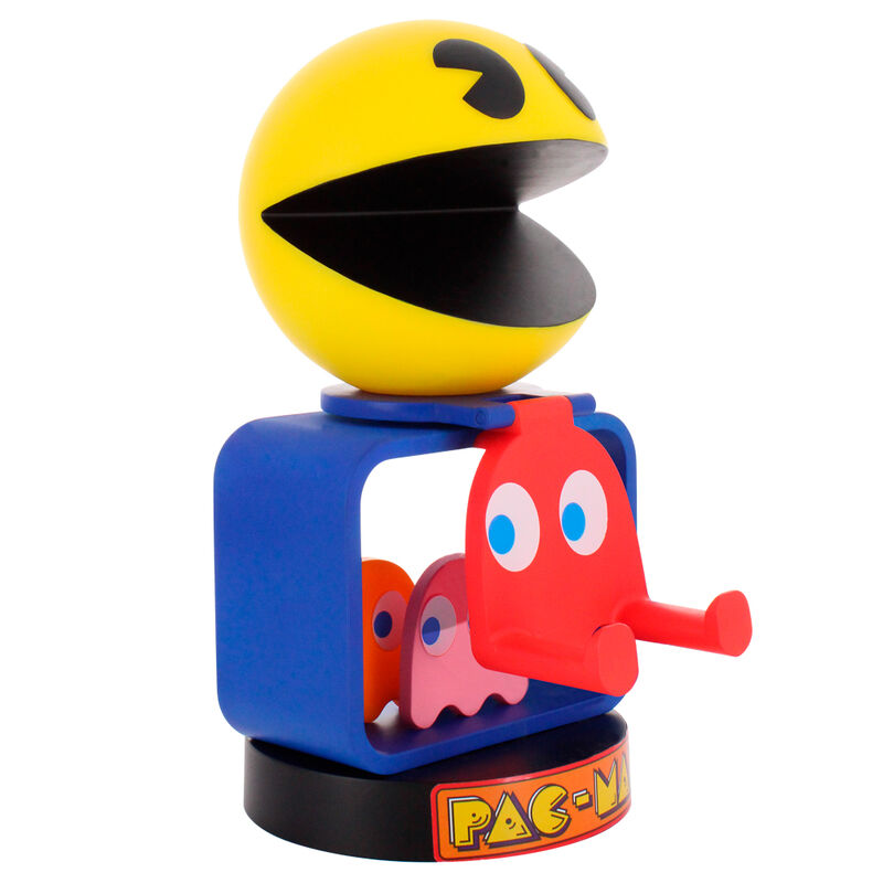 Soporte Cable Guy de Pac-Man amarillo con base azul - 3
