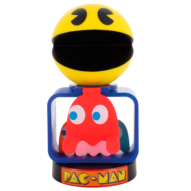 Soporte Cable Guy de Pac-Man amarillo con base azul - 2