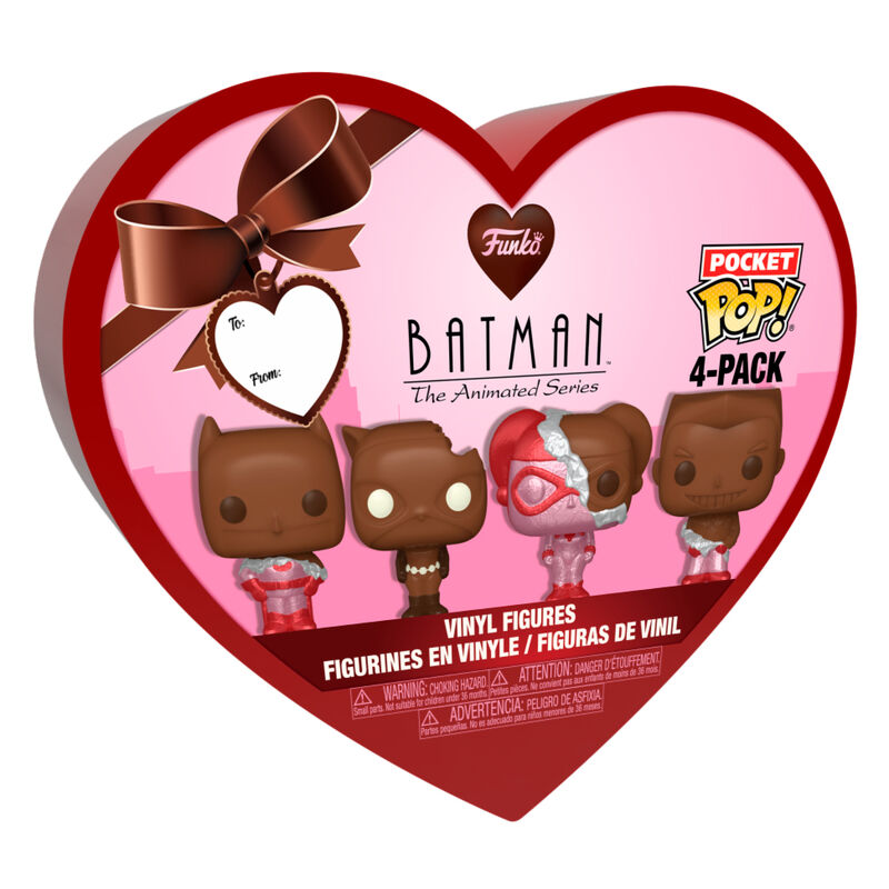 Caja metálica Funko Pocket Pop! 4-Pack de Batman con cuatro figuras
