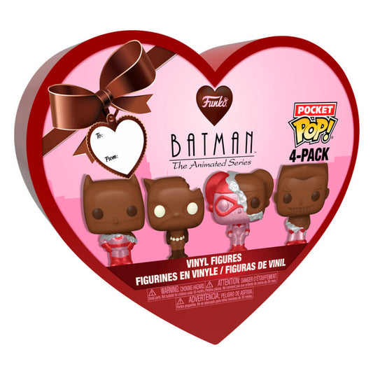Caja metálica Funko Pocket Pop! 4-Pack de Batman con cuatro figuras