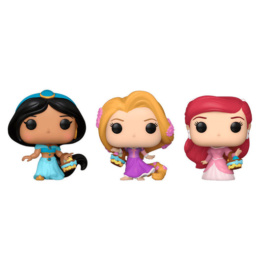 Blíster Funko Pocket POP Disney con Rapunzel, Ariel y Jasmine - 2