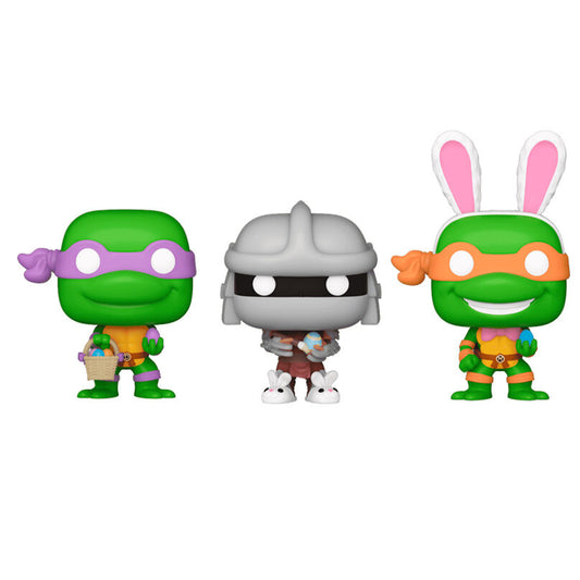 Blíster Funko Pocket POP! con Donatello, Shredder y Michelangelo de Pascua - 2