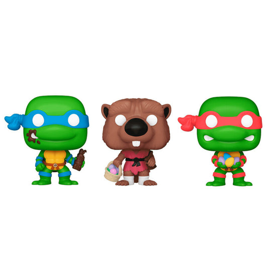 Blister FUNKO Pocket POP! con Splinter, Leonardo y Raphael de Tortugas Ninja - 2