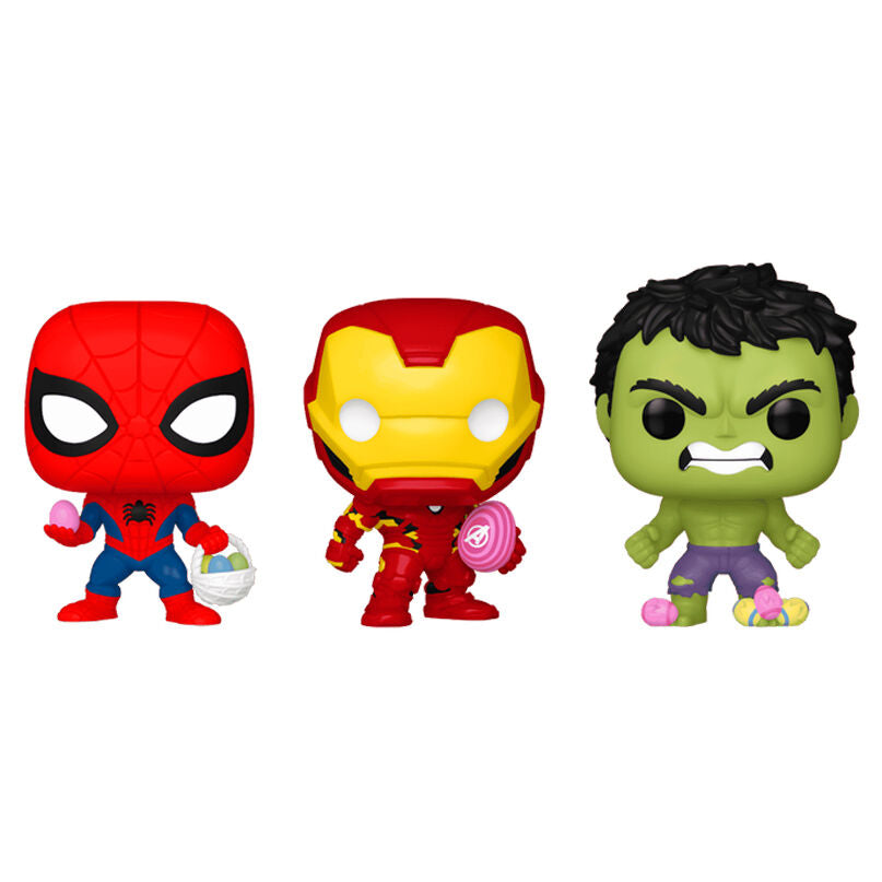 Blíster Funko Pocket POP! Marvel con figuras de Spider-Man, Hulk e Iron Man - 2