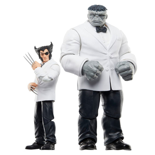 Figuras articuladas de Wolverine y Hulk Marvel Legends