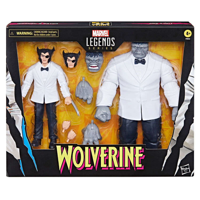 Figuras articuladas de Wolverine y Hulk Marvel Legends - 2
