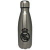 Botella plateada de acero inoxidable Real Madrid de 550 ml